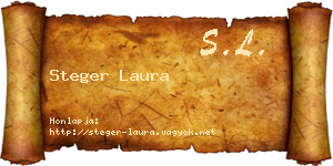 Steger Laura névjegykártya
